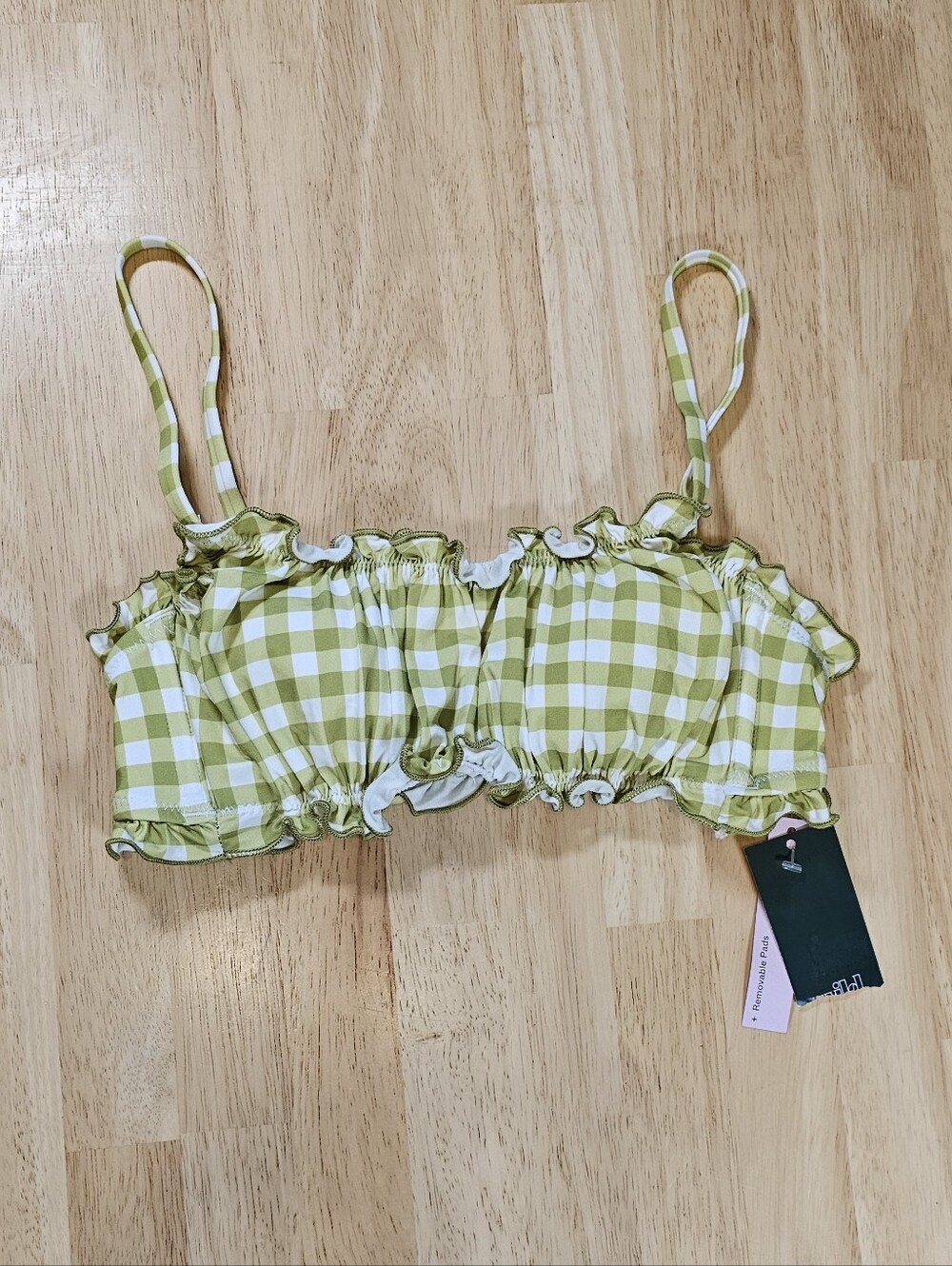 Wild Fable Checkered Biniki Top